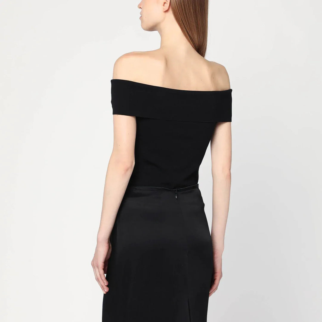 ANINE BING - Black viscose-blend top Brand Shirts &amp; Tops M
