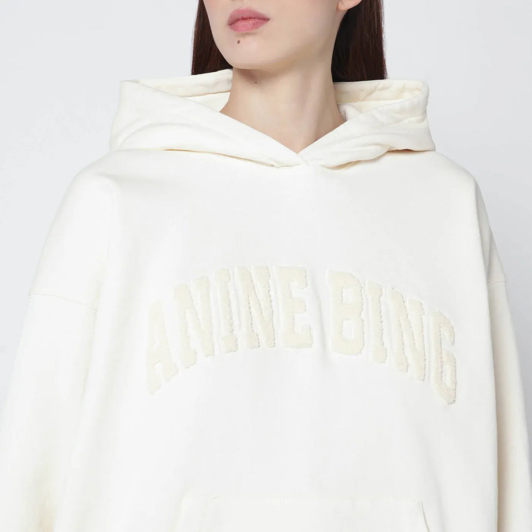 ANINE BING - Cream Harvey hoodie Brand Shirts &amp; Tops S