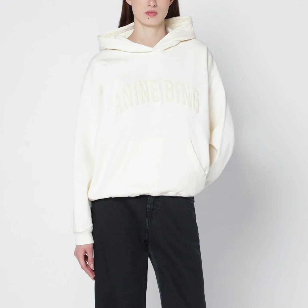 ANINE BING - Cream Harvey hoodie Brand Shirts &amp; Tops S