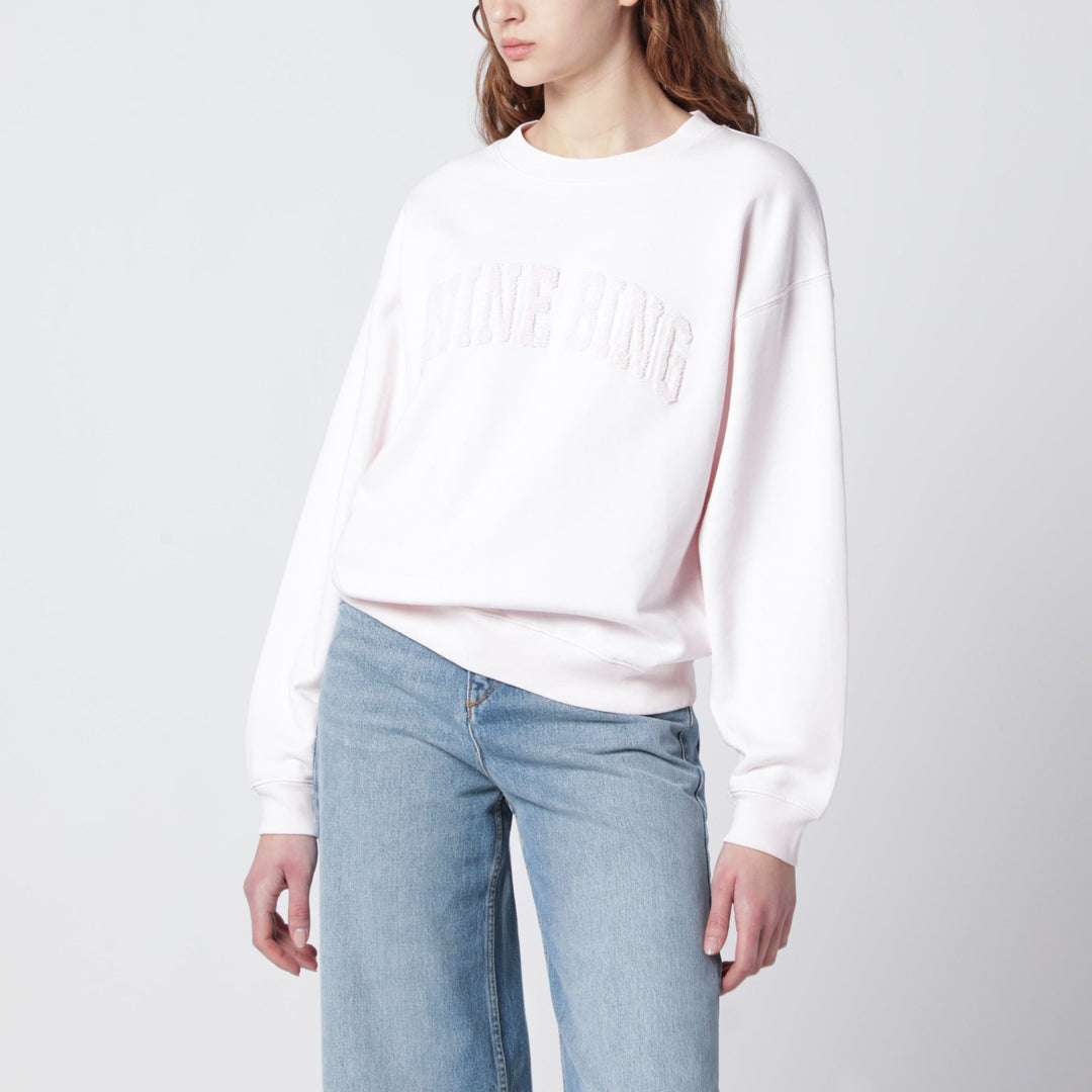 Shirts & Tops ANINE BING - Spencer Pink Mélange Cotton Sweatshirt Brand