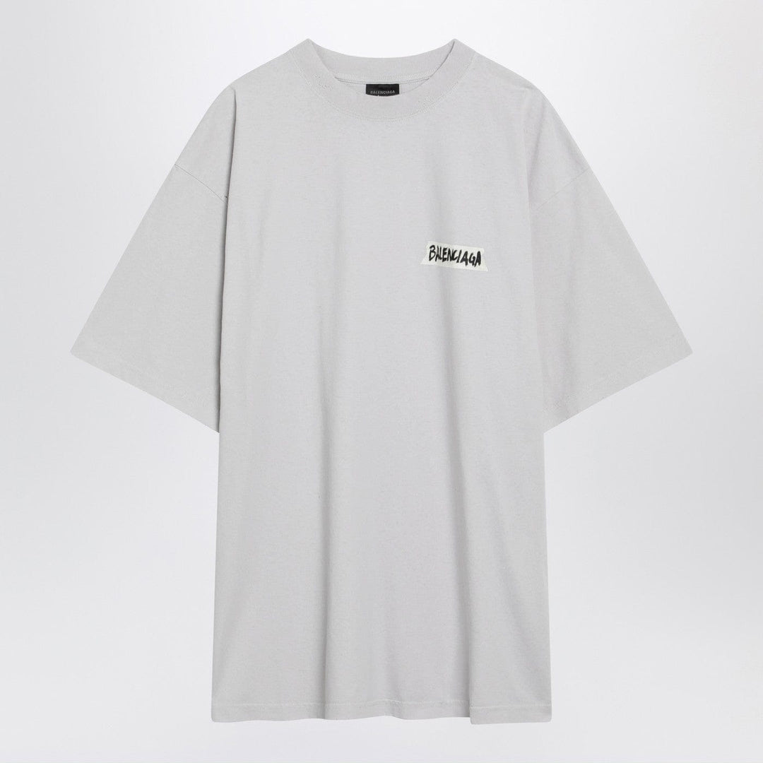 Shirts &amp; Tops Balenciaga - White Masking Tape T-shirt with medium fit Brand