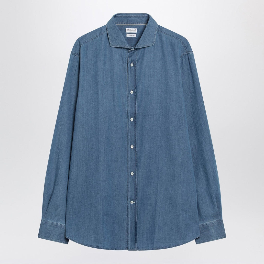 Shirts &amp; Tops Brunello Cucinelli - Light blue Easy Fit denim shirt Brand