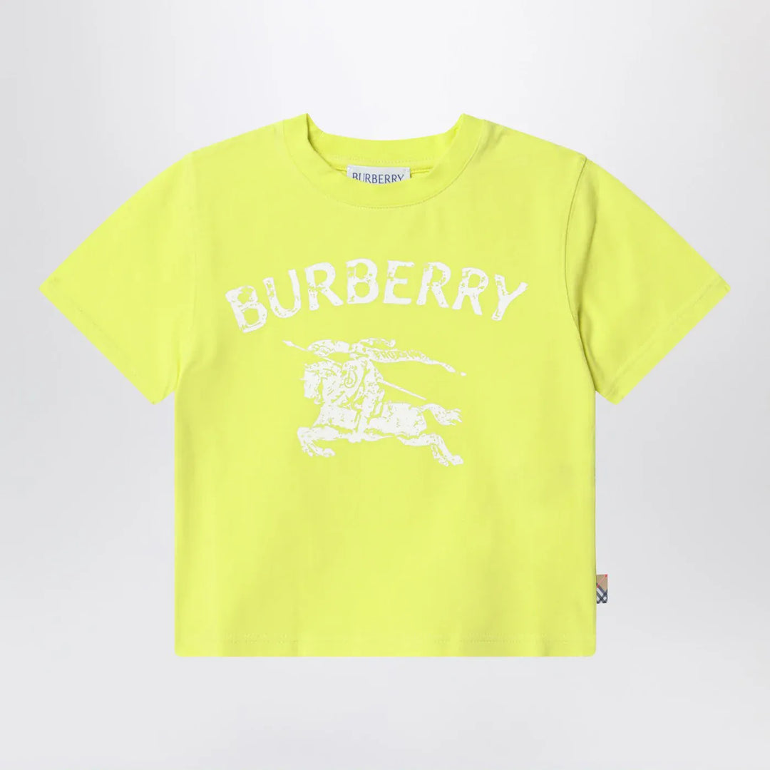 Burberry - Lemon yellow cotton T-shirt with EKD Brand Shirts &amp; Tops 2Y
