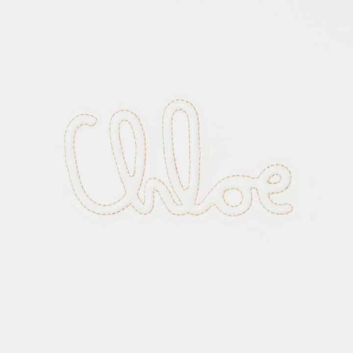 Chloé - White T-shirt with embroidered logo Brand Shirts &amp; Tops