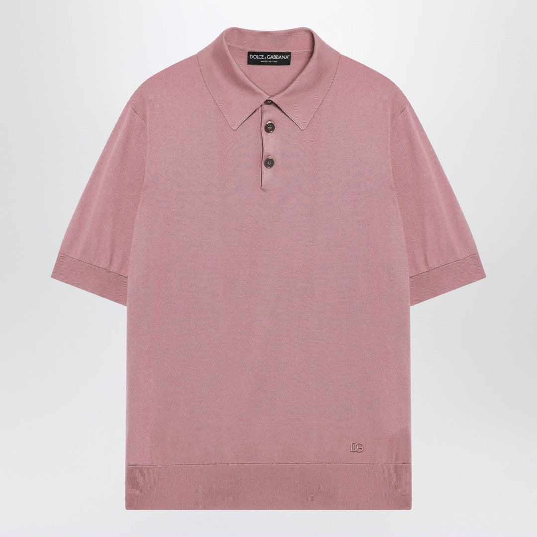 Shirts & Tops Dolce&Gabbana - Pink silk polo shirt Brand
