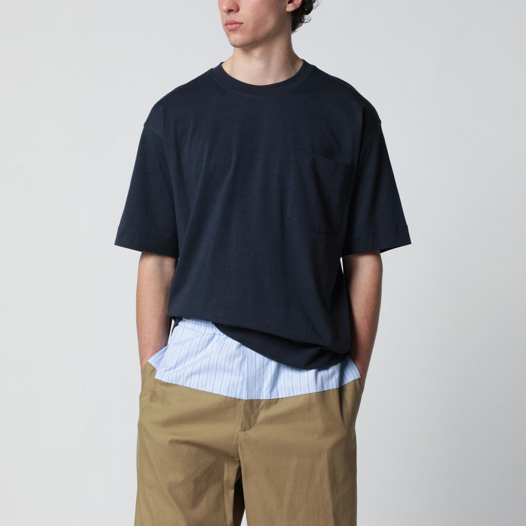 Shirts &amp; Tops Dries Van Noten - Navy blue cotton T-shirt Brand