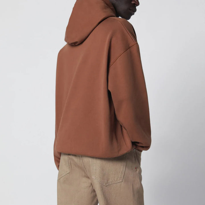 Dsquared2 - Brown relaxed-fit sweatshirt with logo Brand Shirts &amp; Tops