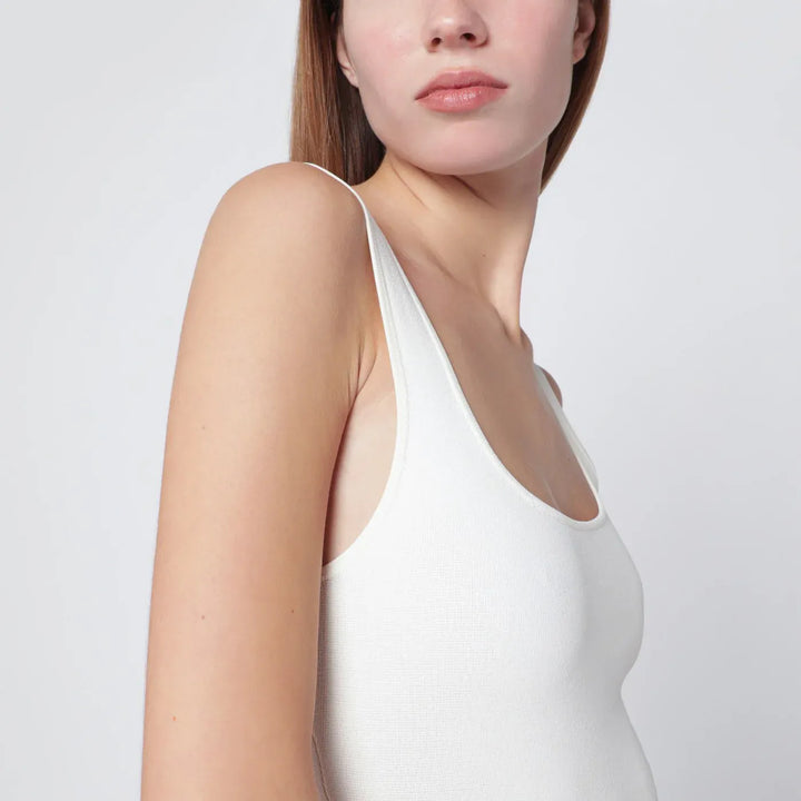 Entire Studios - White viscose-blend top Brand Shirts &amp; Tops