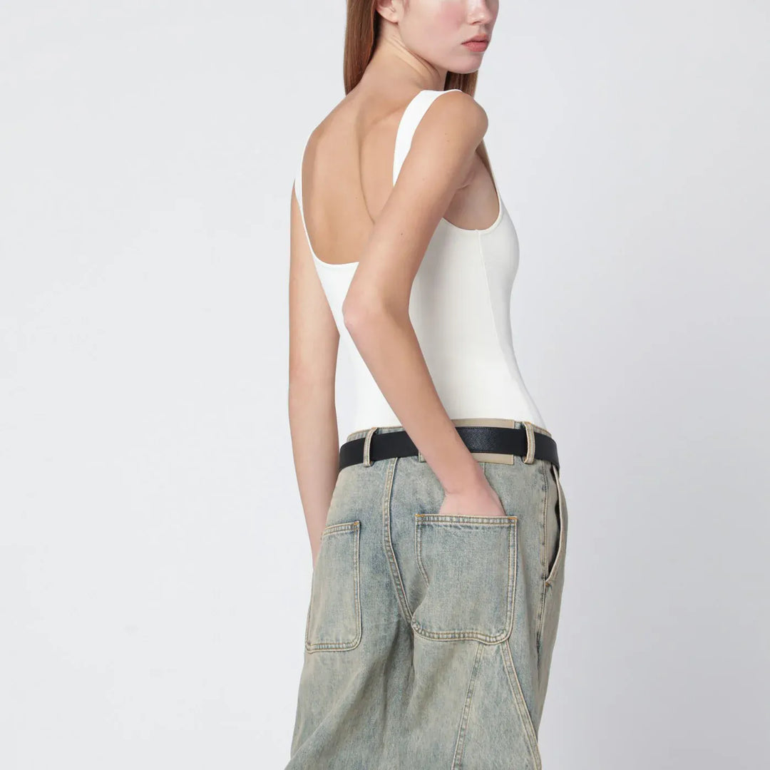 Entire Studios - White viscose-blend top Brand Shirts &amp; Tops