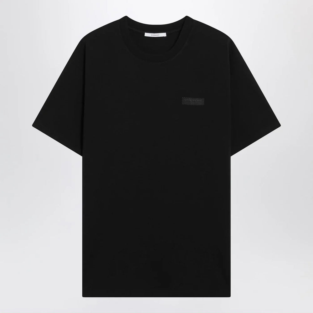 Givenchy - Black cotton T-shirt with logo patch Brand Shirts & Tops S