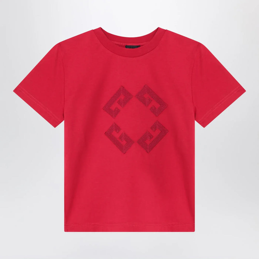 Givenchy - Bordeaux T-shirt with embroidered logo Brand Shirts & Tops 12+