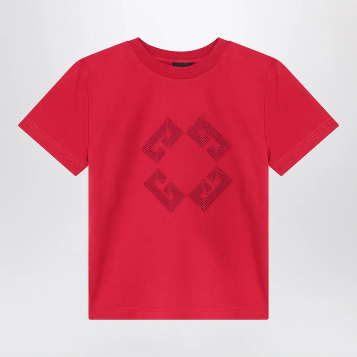 Givenchy - Bordeaux T-shirt with embroidered logo Brand Shirts &amp; Tops 12