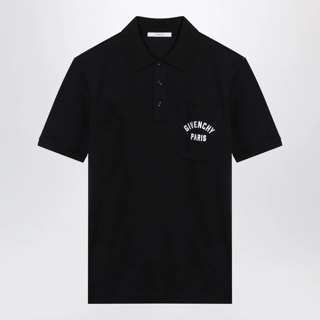 Givenchy - Dark blue polo shirt with logo embroidery Brand Shirts &amp; Tops S