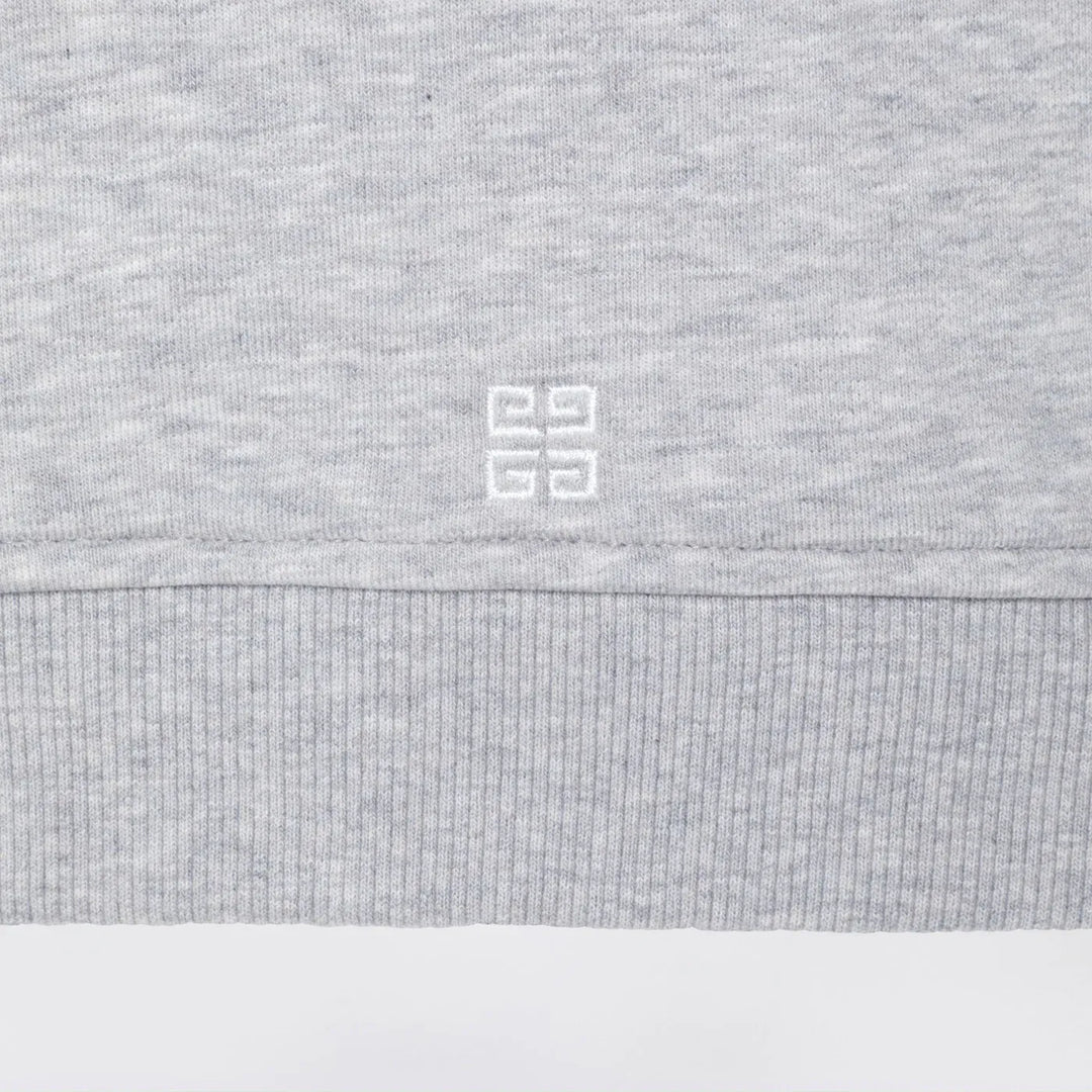 Givenchy - Grey hoodie with embroidered logo Brand Shirts &amp; Tops 8