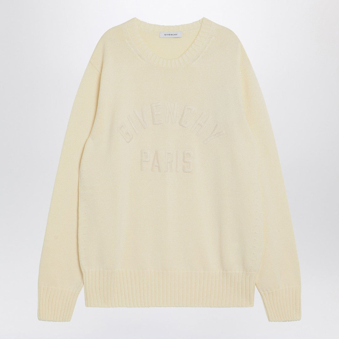 Shirts &amp; Tops M Givenchy - Sweater écru in cotton with logo Brand