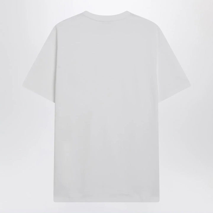 Givenchy - White cotton and silk T-shirt with jacquard logo Brand Shirts &amp; Tops