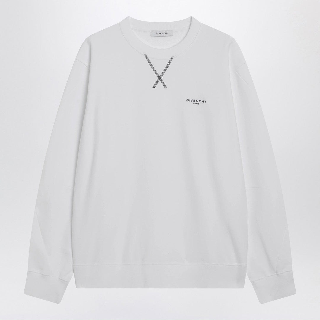 Shirts &amp; Tops Givenchy - White Couture Seam sweatshirt with embroidered logo Brand