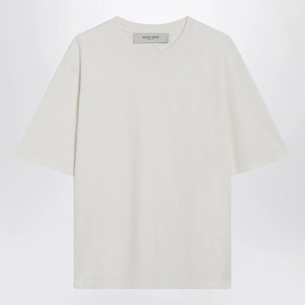Golden Goose - White T-shirt with reverse lettering logo on the back Brand Shirts & Tops S