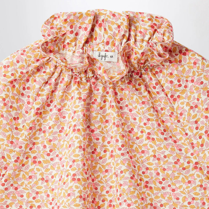 Il Gufo - Apricot-coloured top with ruffled collar Brand Shirts &amp; Tops 2A