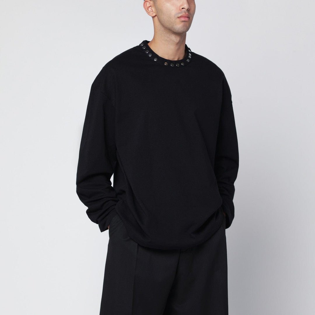 Shirts & Tops Jil Sander - Black long-sleeve T-shirt with studs Brand