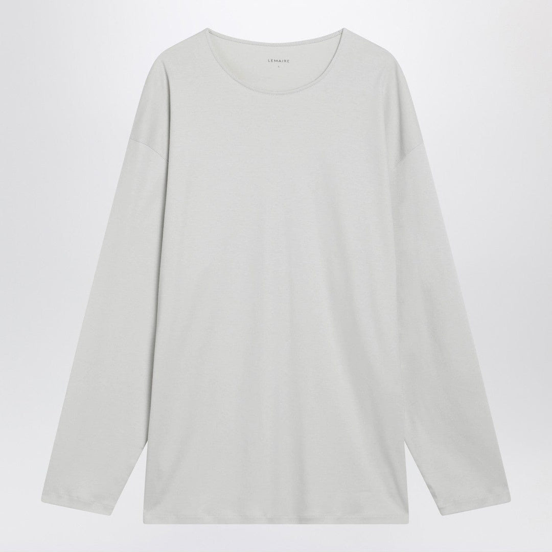 Shirts &amp; Tops LEMAIRE - Chalk-colored cotton and silk interlock T-shirt Brand