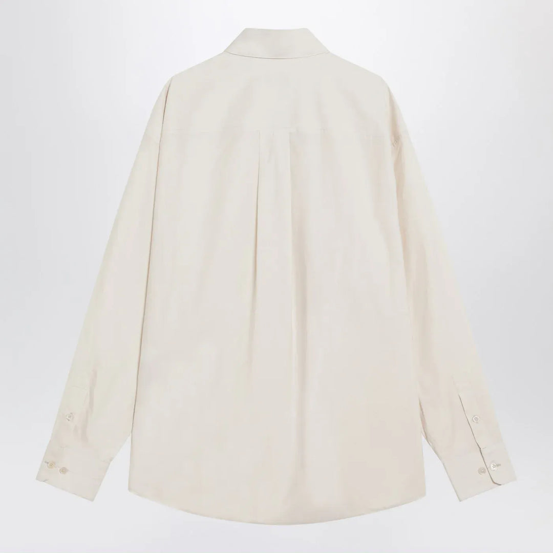 LEMAIRE - Ivory cotton and silk shirt Brand Shirts &amp; Tops 48 IT