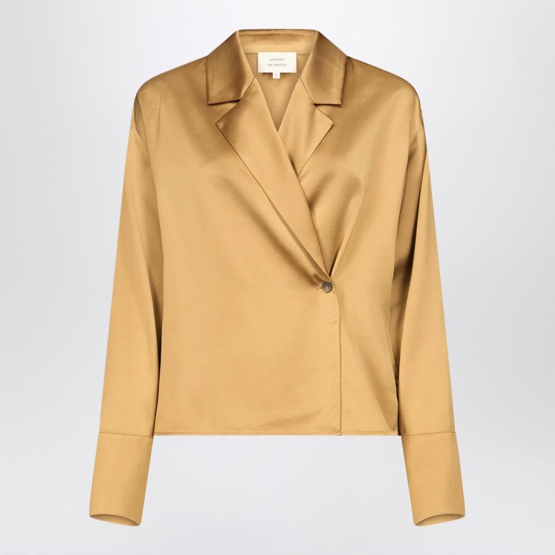 Shirts & Tops LouLou De Saison - Ochre satin Persia blouse Brand