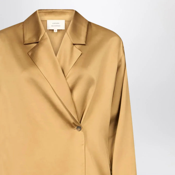 LouLou De Saison - Ochre satin Persia blouse Brand Shirts &amp; Tops