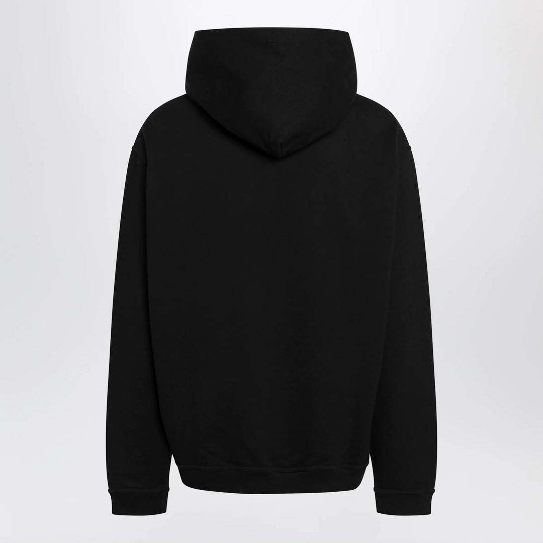 Maison Margiela - Black hoodie with reversed logo Brand Shirts &amp; Tops