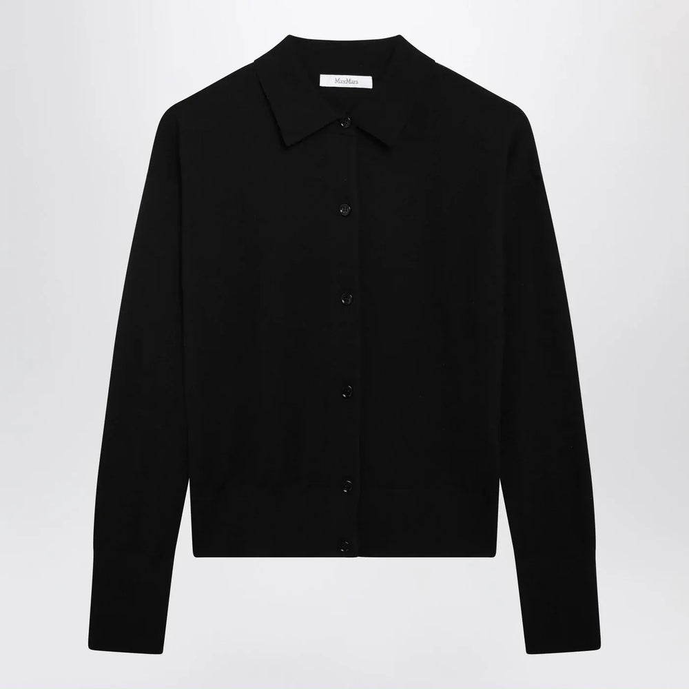 Max Mara - Black wool-blend cardigan Brand Shirts & Tops M