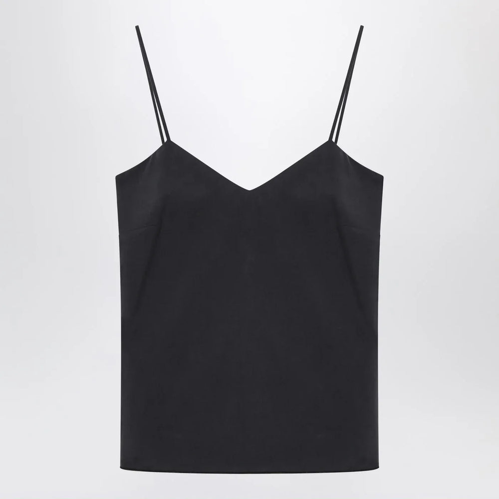 Max Mara - Blue silk tank top Brand Shirts & Tops 38  IT