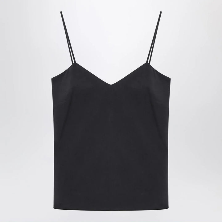 Max Mara - Blue silk tank top Brand Shirts &amp; Tops 38  IT