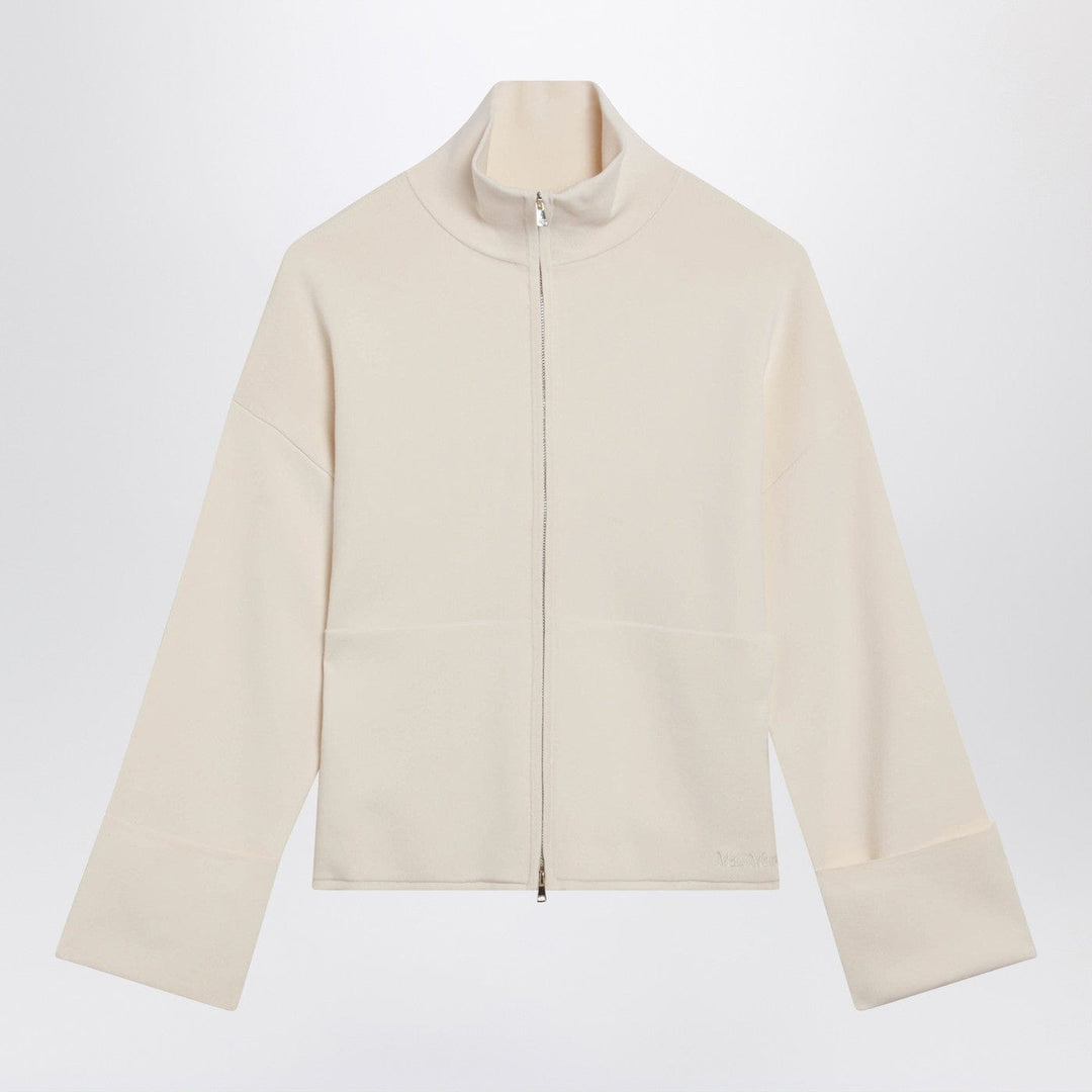 Shirts & Tops Max Mara - Ivory viscose-blend zip-up sweatshirt Brand