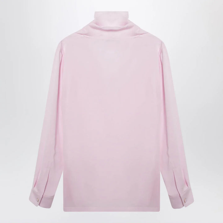 Max Mara - Pink blouse in silk charmeuse Brand Shirts &amp; Tops