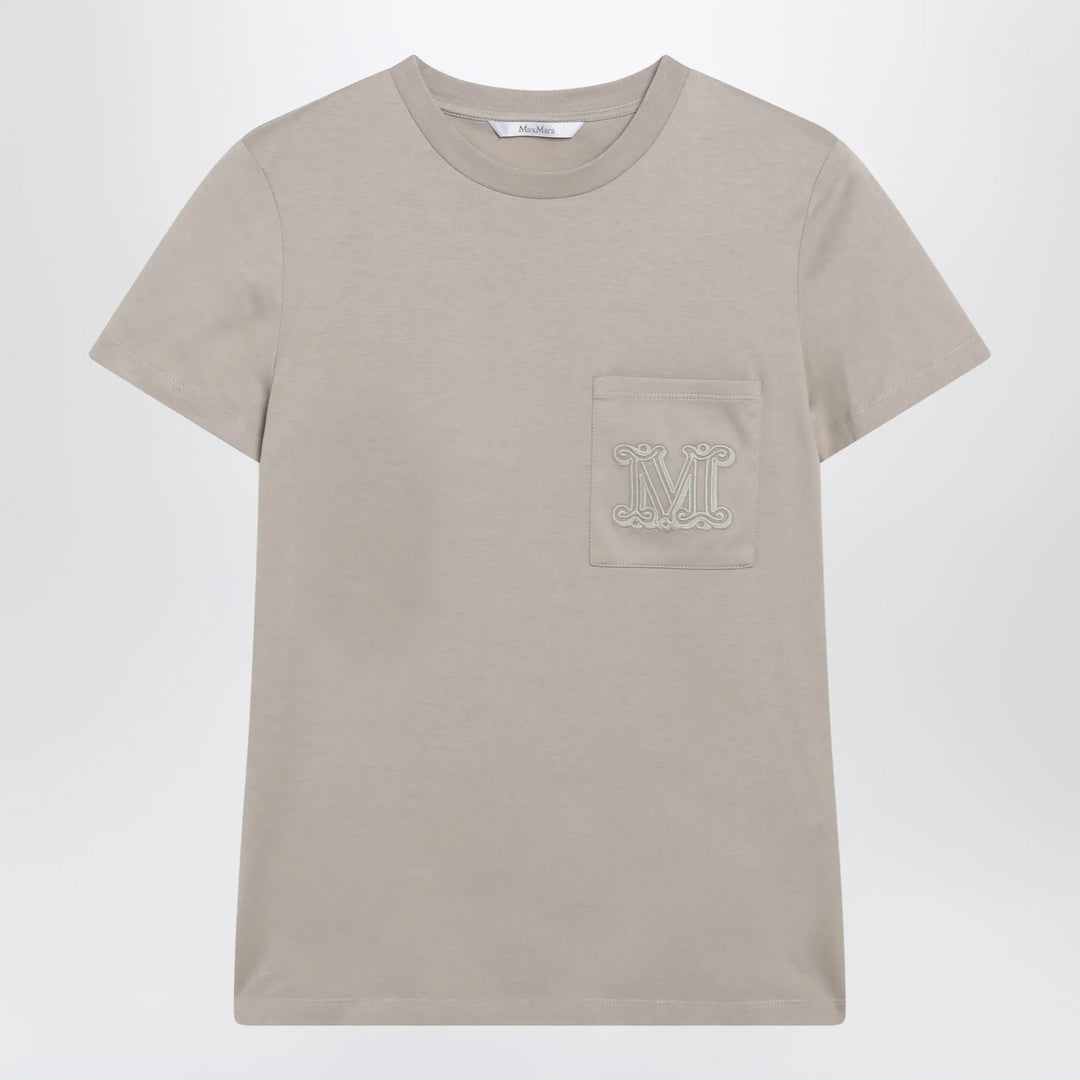 Max Mara - Sand cotton jersey T-shirt Brand Shirts &amp; Tops S
