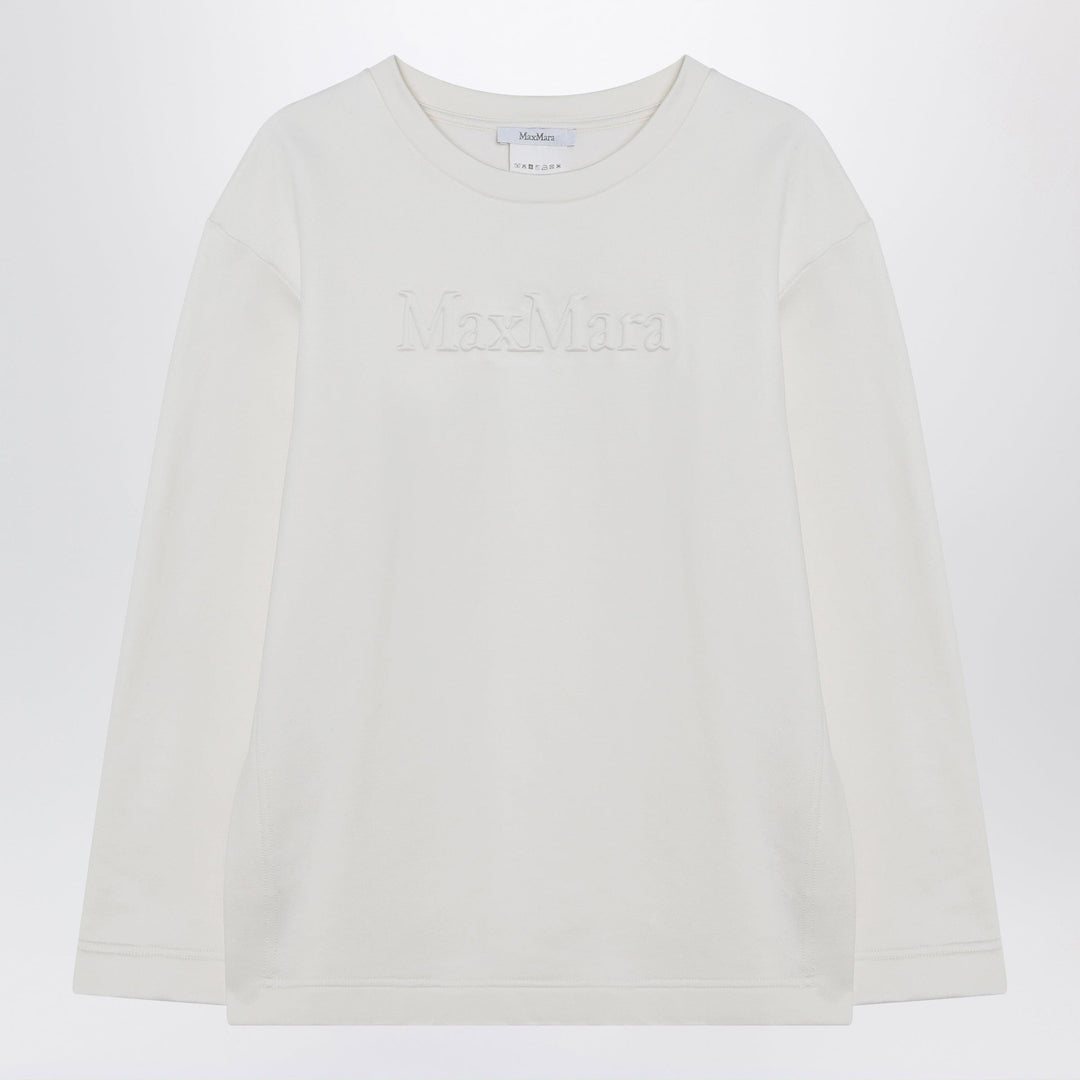 Shirts &amp; Tops Max Mara - White sweatshirt in silk blend Brand