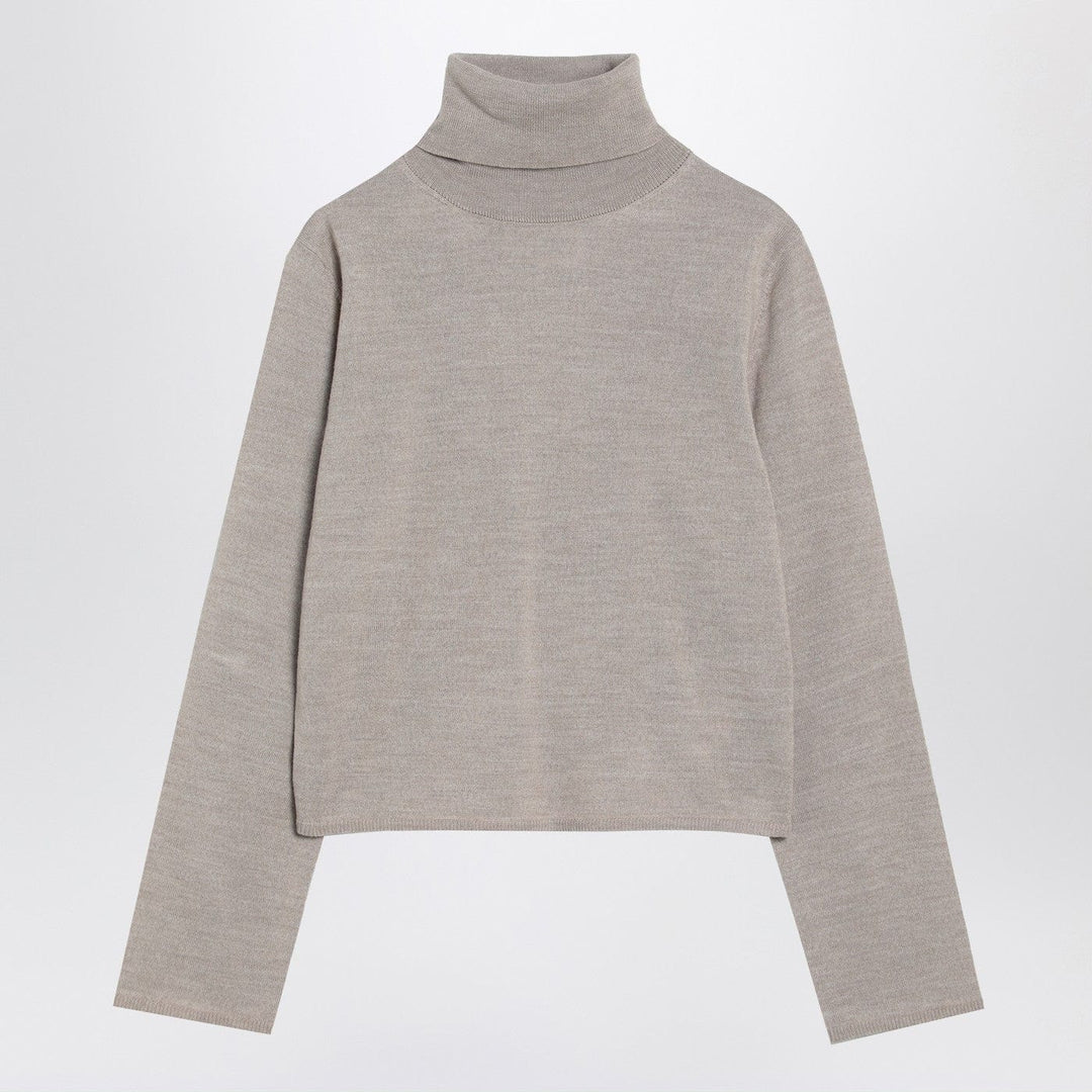 Shirts &amp; Tops L MM6 Maison Margiela - Beige wool blend turtleneck sweater Brand