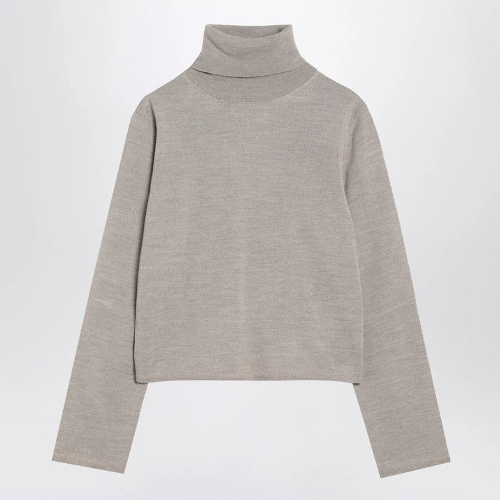 MM6 Maison Margiela - Beige wool blend turtleneck sweater Brand Shirts &amp; Tops L
