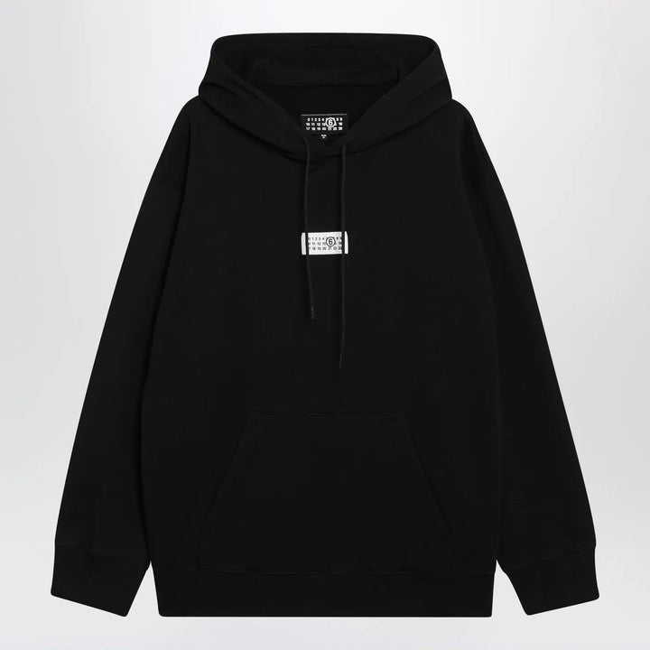 MM6 Maison Margiela - Black Numeric cotton hoodie Brand Shirts &amp; Tops S