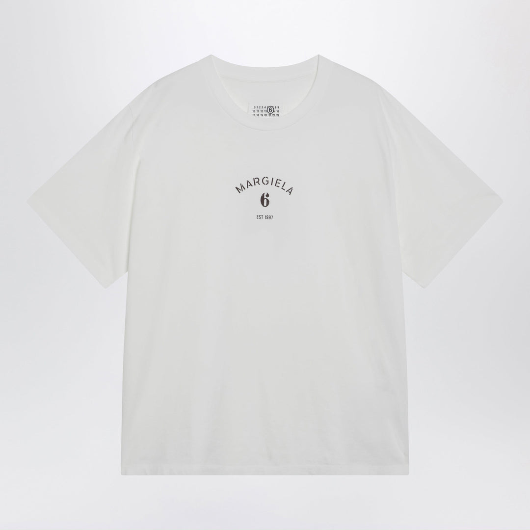 Shirts &amp; Tops MM6 Maison Margiela - White T-shirt with logo print Brand