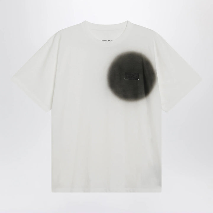 MM6 Maison Margiela - White T-Shirt With Spray Print Brand Shirts &amp; Tops M