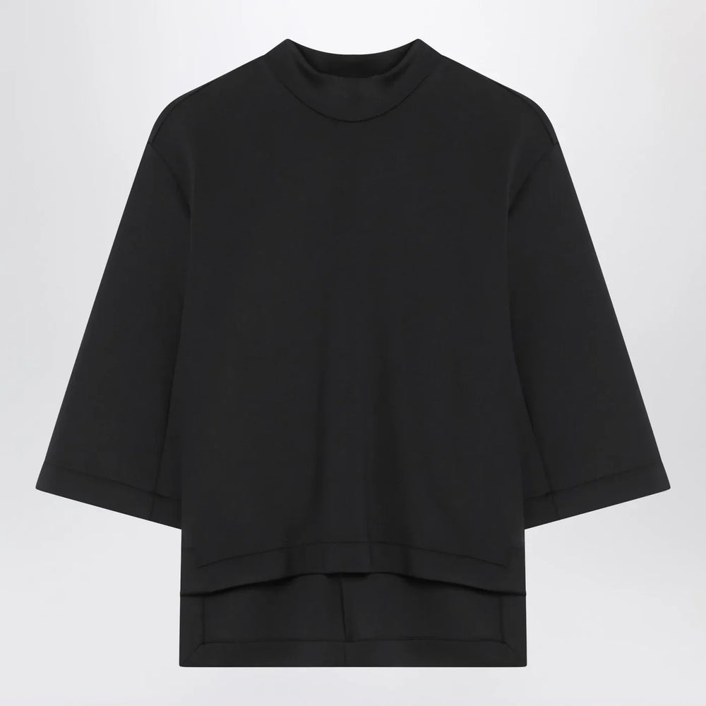 Moncler X Edward Enninful - Black top with asymmetric hem Brand Shirts & Tops M