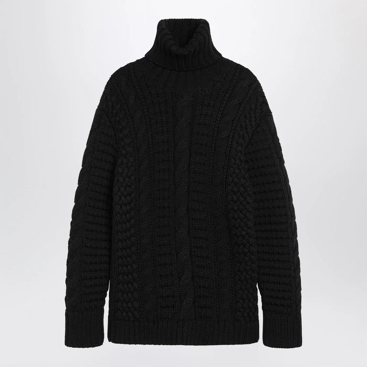 Moncler X Edward Enninful - Black wool turtleneck sweater Brand Shirts &amp; Tops M