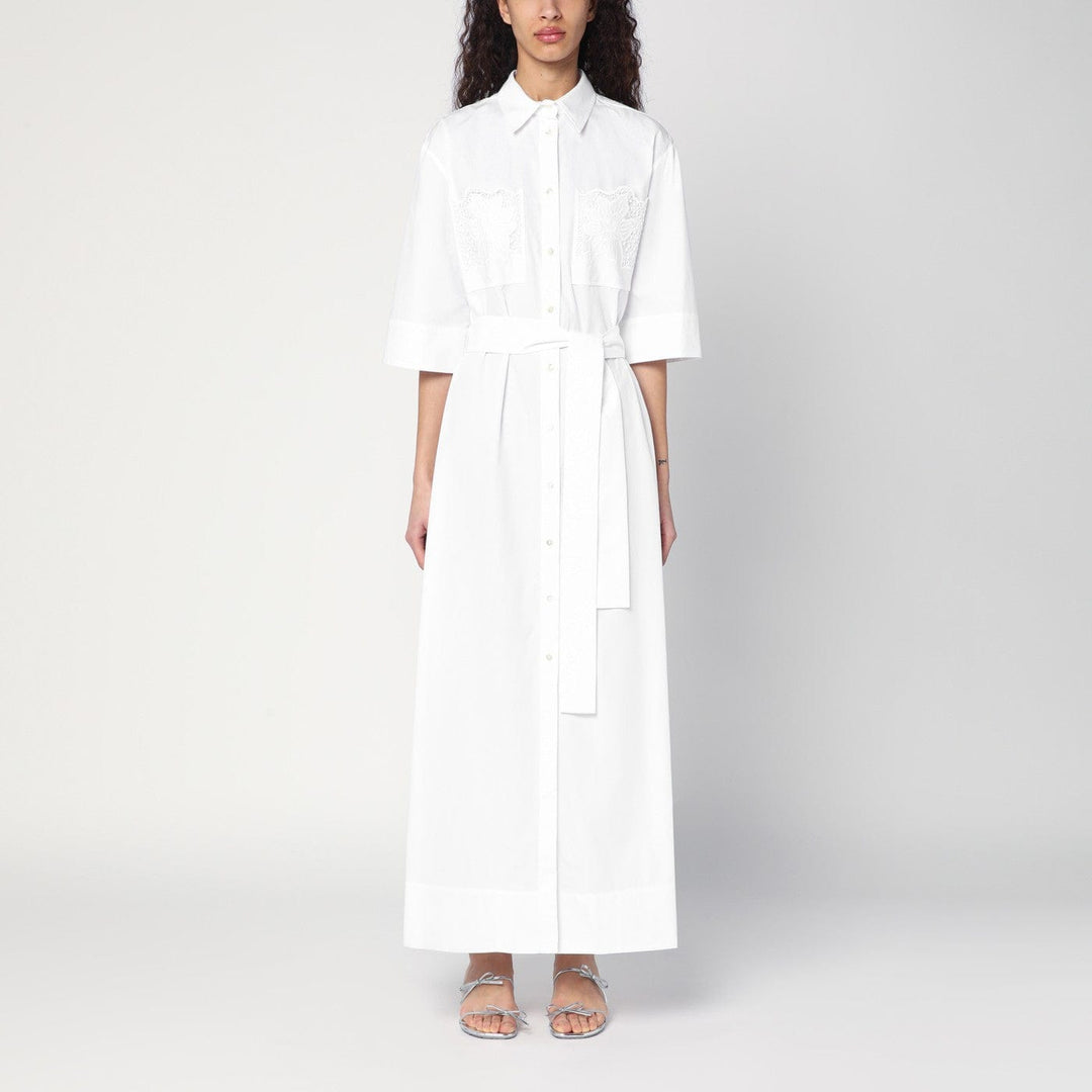 Shirts &amp; Tops S P.A.R.O.S.H. - White shirt dress with belt Brand