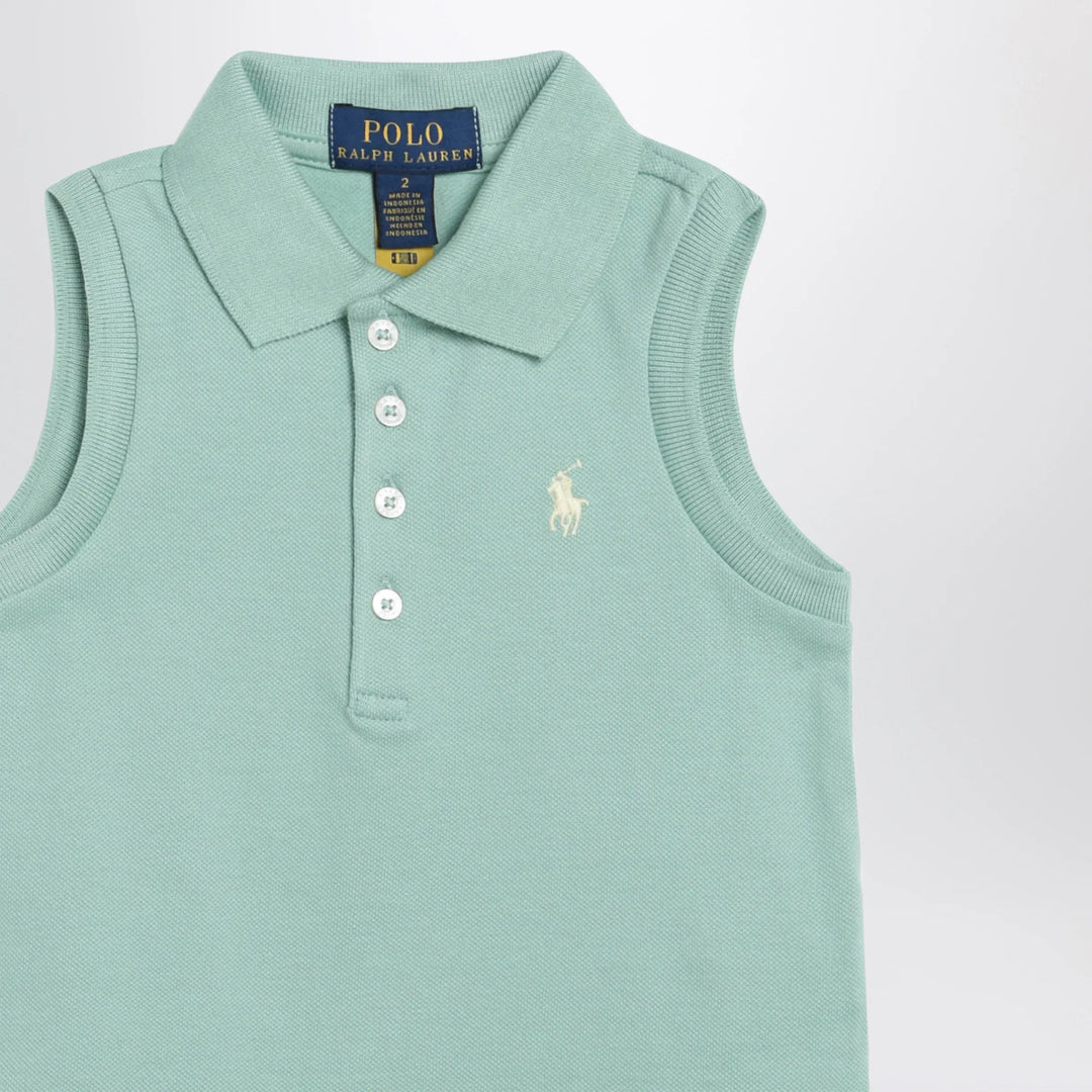 Polo Ralph Lauren - Aquamarine sleeveless cotton polo Brand Shirts &amp; Tops 2