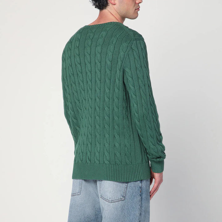 Polo Ralph Lauren - Green cotton cable-knit jumper Brand Shirts &amp; Tops XL