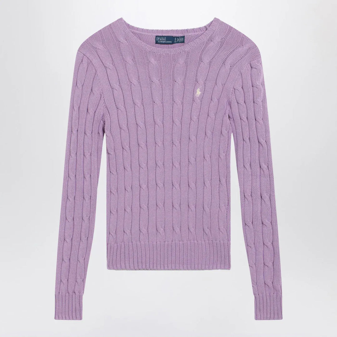 Polo Ralph Lauren - Lilac cotton cable-knit sweater Brand Shirts &amp; Tops M