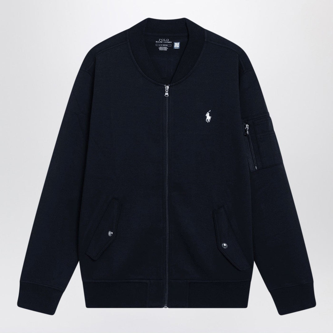 Shirts & Tops Polo Ralph Lauren - Navy blue zip-up cotton-blend sweatshirt Brand