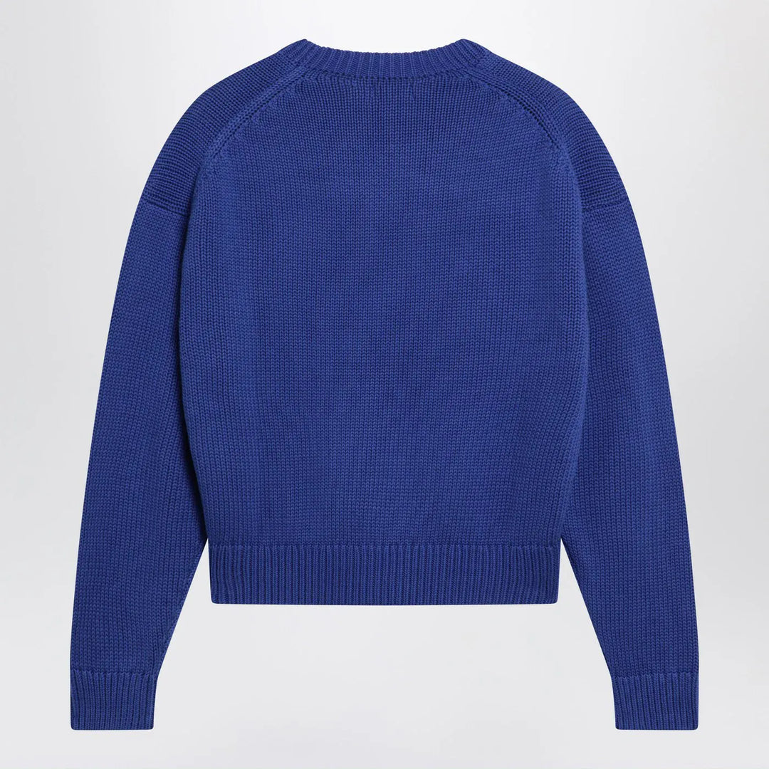 Polo Ralph Lauren - Purplish blue sweater with logo intarsia Brand Shirts &amp; Tops