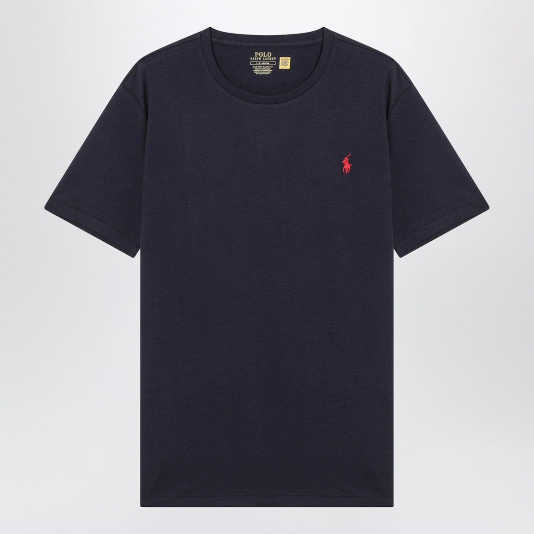 Shirts &amp; Tops Polo Ralph Lauren - T-shirt blue in cotton Custom Slim-Fit Brand
